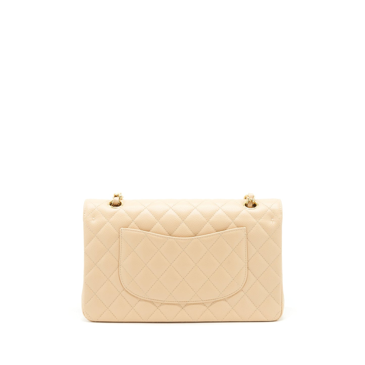 Chanel Classic Double Flap Bag Caviar Beige GHW