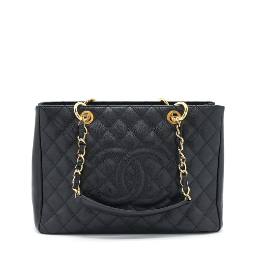 Chanel Grand Shopping Tote Bag Caviar Black GHW