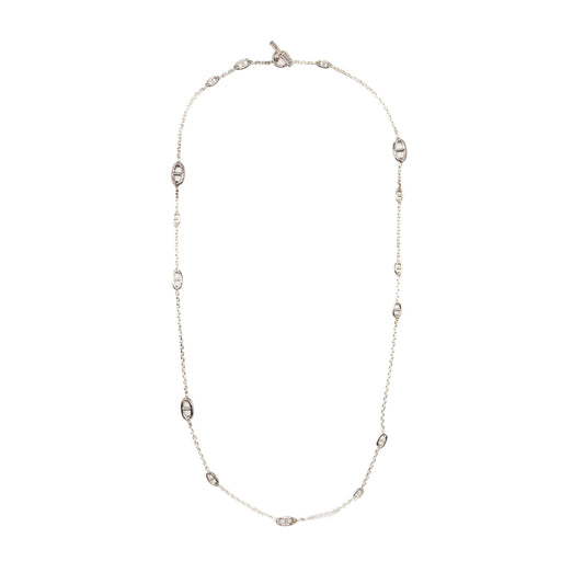 HERMES 120cm Farandole Long Necklace Sterling Silver