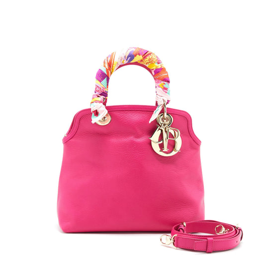 Christian Dior Granville Bag in Hot pink Leather