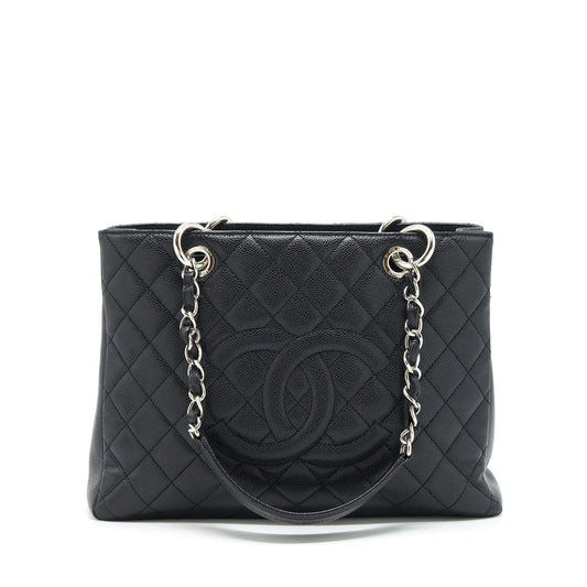 Chanel Grand Shopping Tote Bag Caviar Black SHW