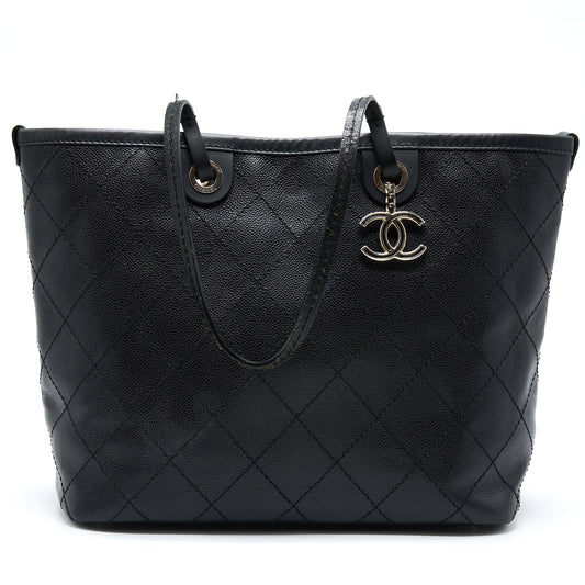 Chanel Tote Bag Caviar Black SHW