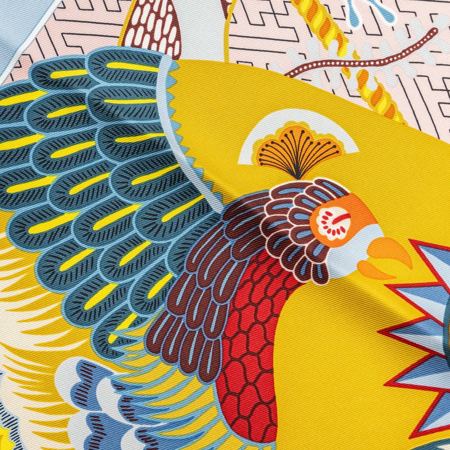 Hermes 90CM silk scarf duo cosmique multicolour