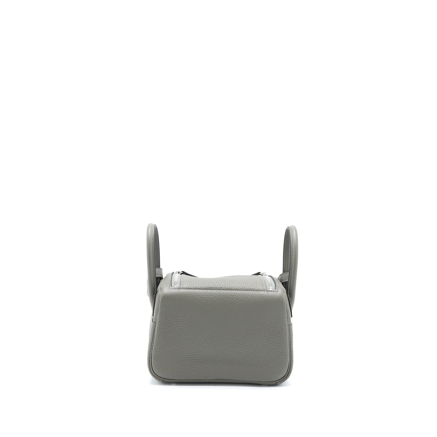 Hermes Mini Lindy Clemence 0L Gris Meyer SHW Stamp U