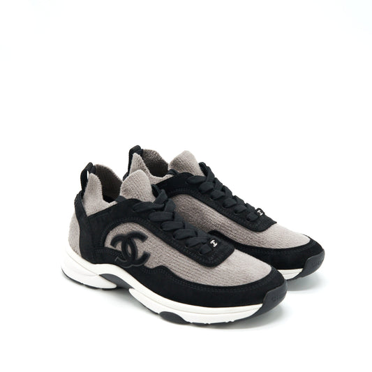 Chanel Size 37 Women’s Sneakers Grey/ Black