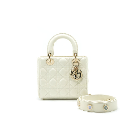 CHRISTIAN DIOR Small Lady Dior Cream With