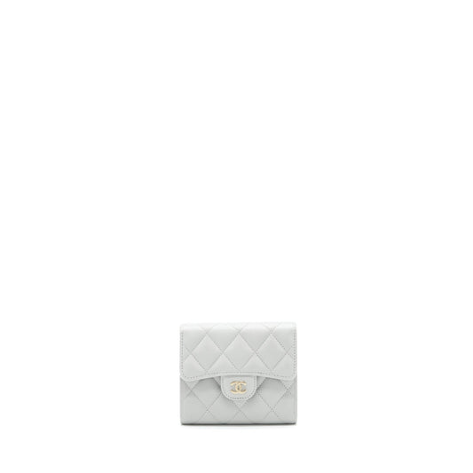 Chanel Classic Small Flap Wallet caviar Grey LGHW