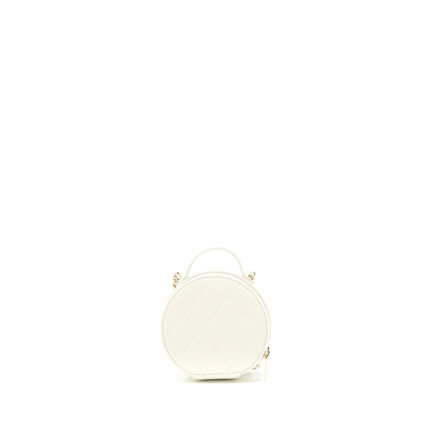 Chanel clutch with chain Caviar white LGHW