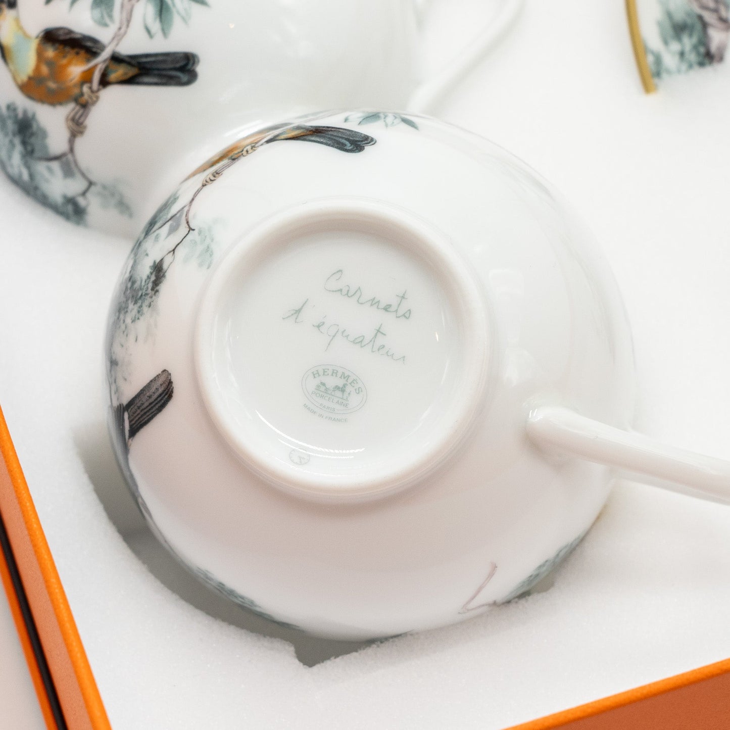 Hermes Carnets d’Equateur tea cup and saucer ( 2 sets)