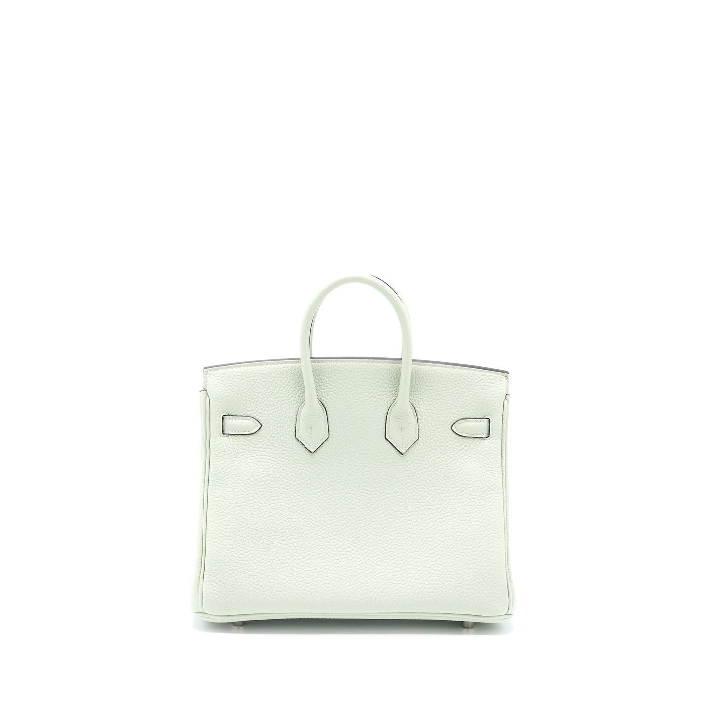 Hermes Birkin 25 Togo Gris Neve SHW Stamp B