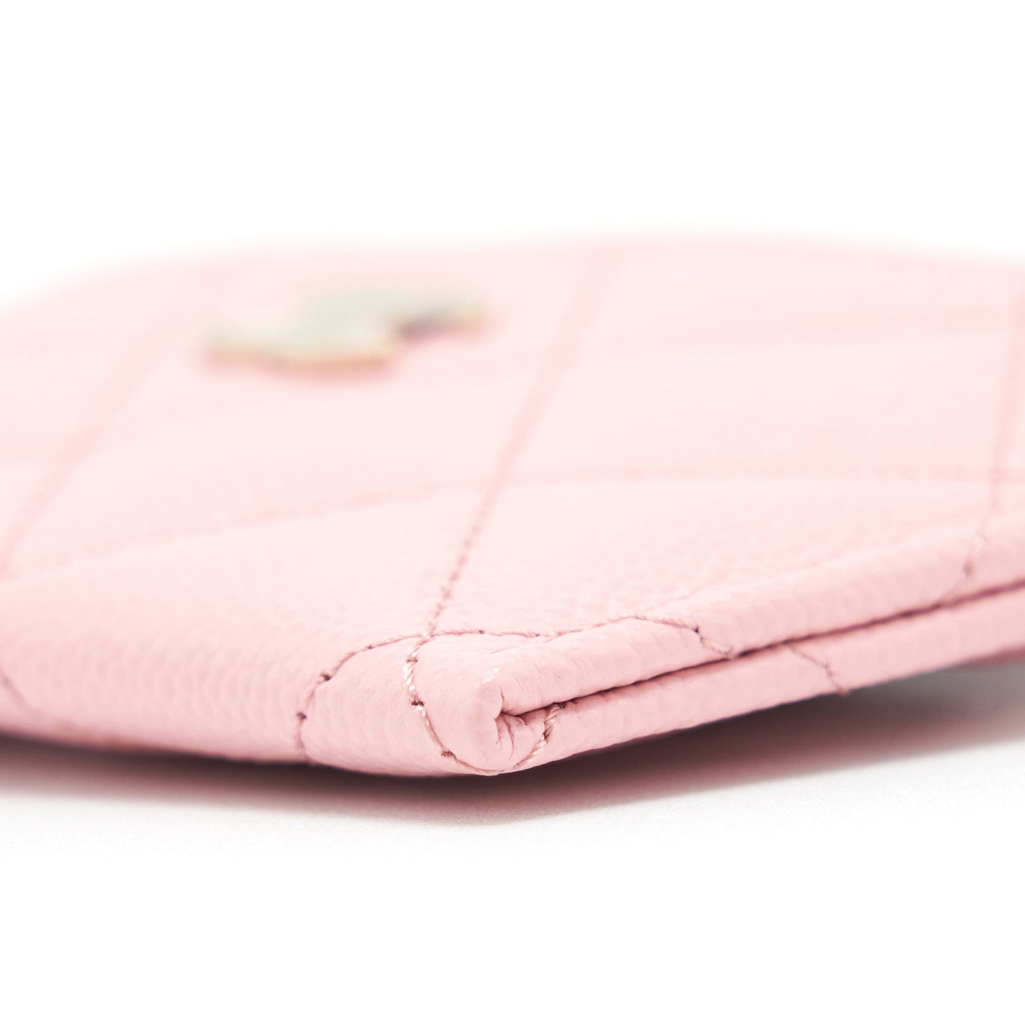 Chanel Classic Card Holder Caviar Pink LGHW