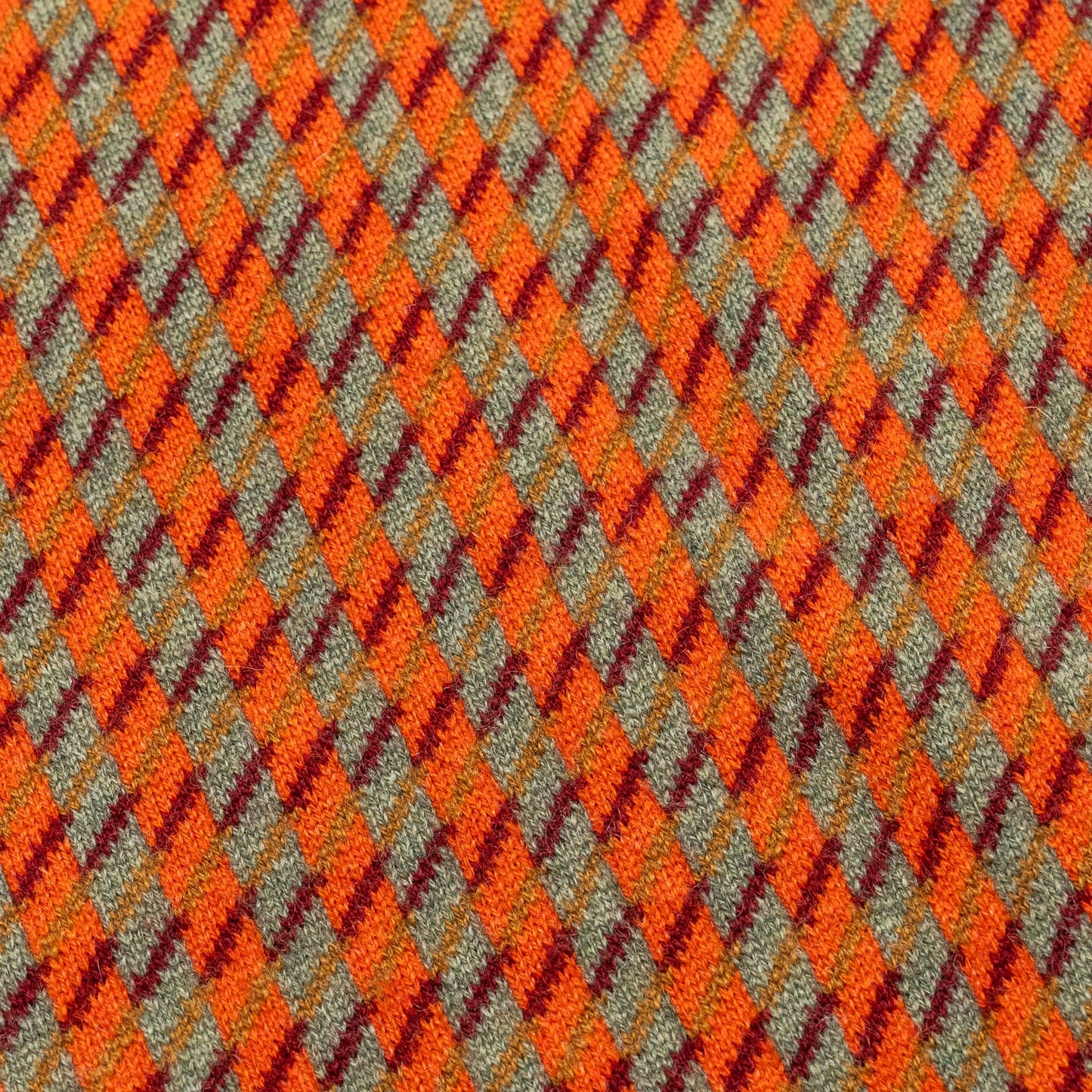 Hermes Size 38 Jacquard Knit Dress with Neck Warmer/Knit Belt Cashmere Orange Brule