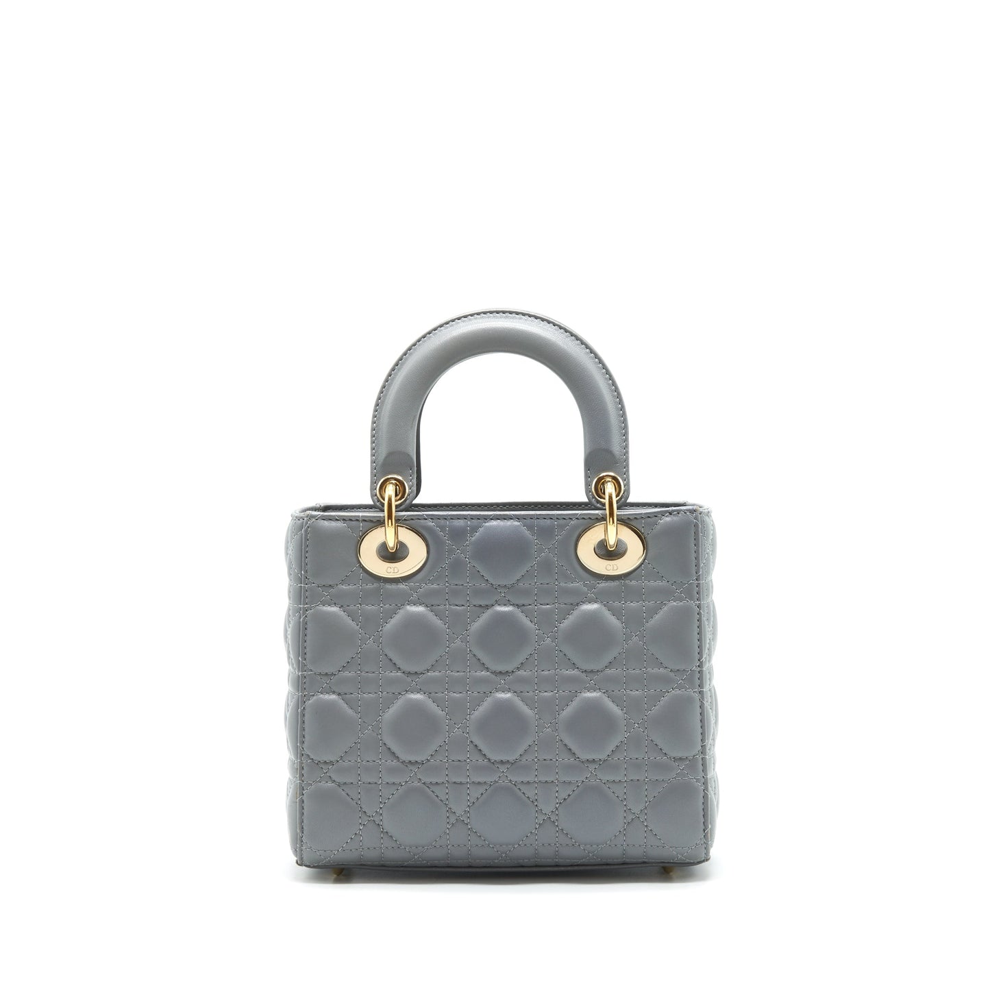 Christian Dior small Lady Dior Lambskin Grey