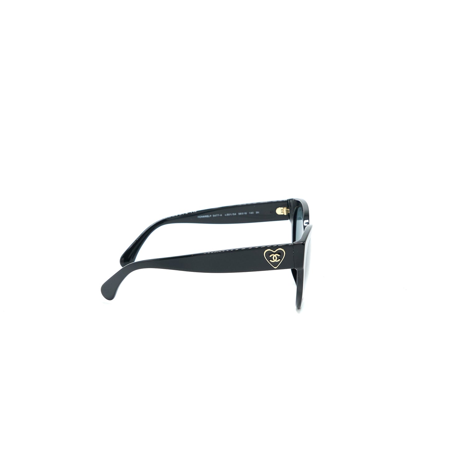 Chanel heart Sunglass Black / Grey