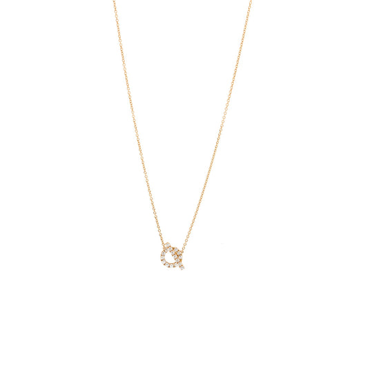HERMES Finesse Necklace Rose Gold/Diamonds