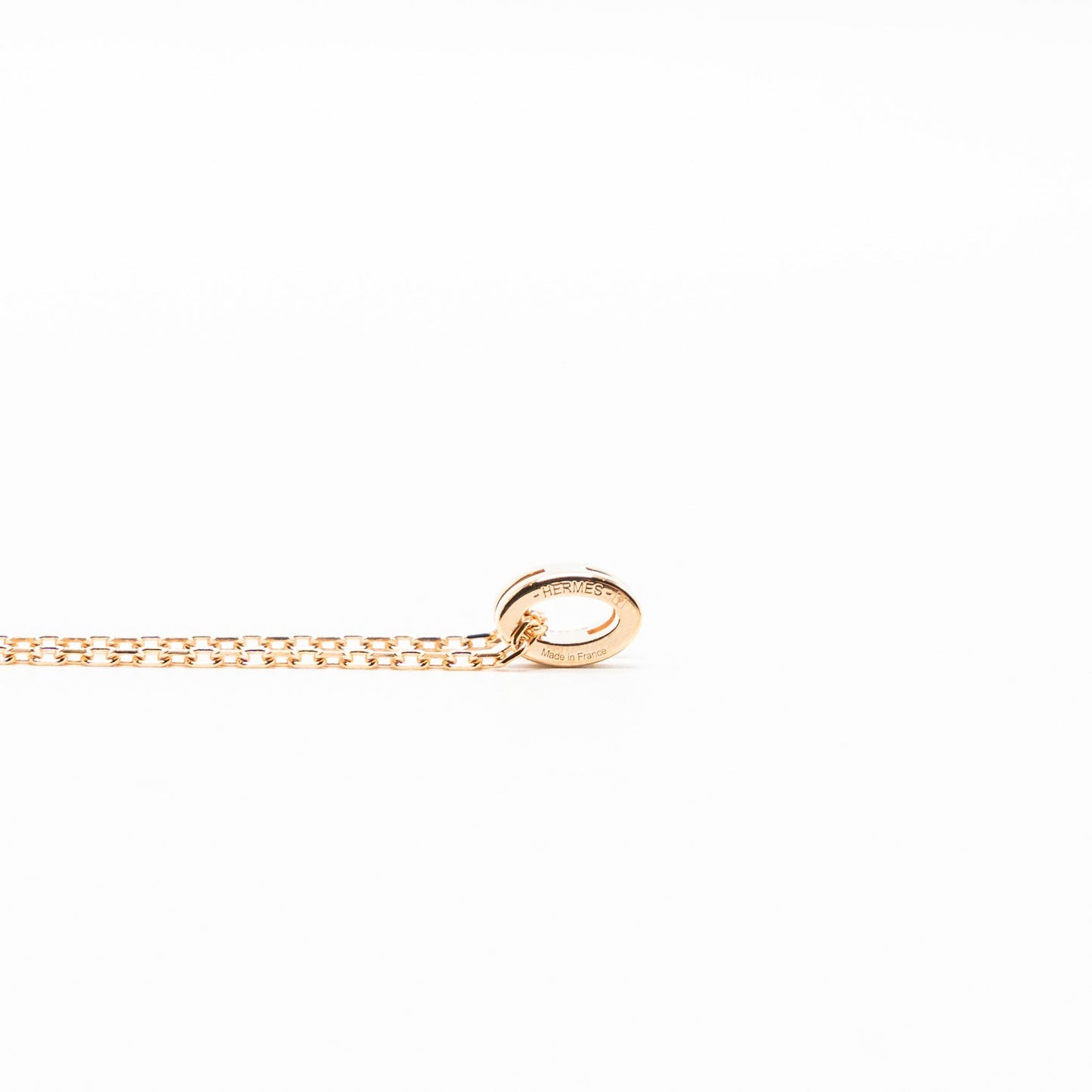 Hermes mini pop H pendant marron glace RGHW
