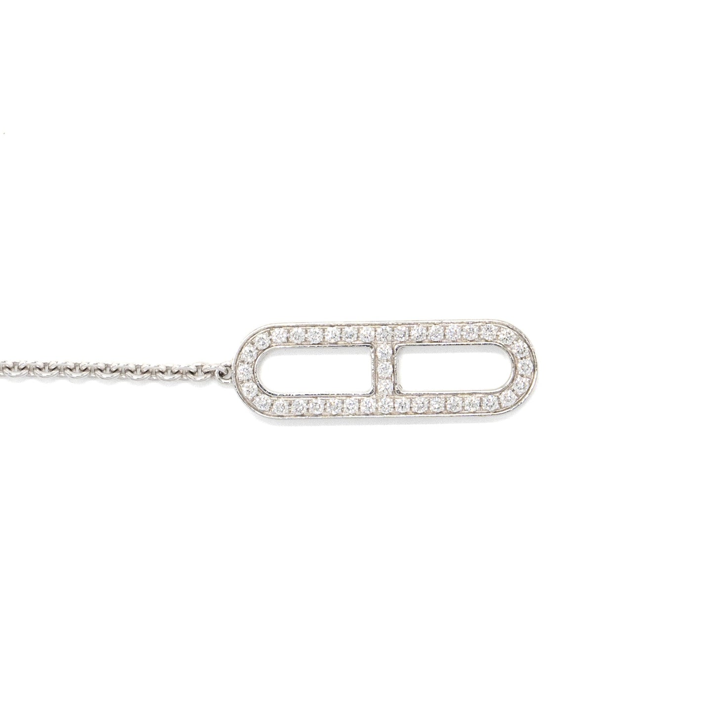 Hermes size SH Ever Chaine D’ancre Bracelet white gold diamonds