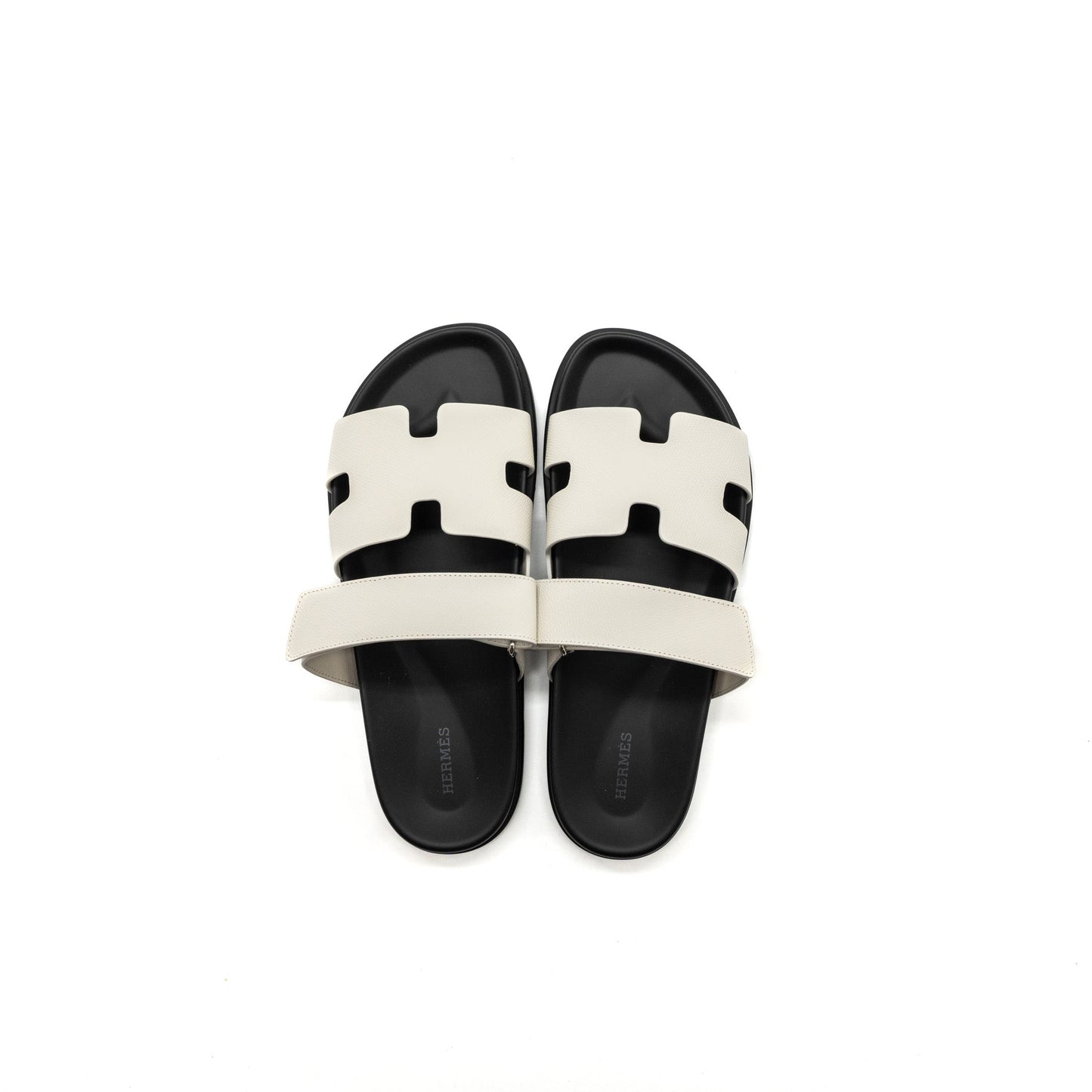 Hermes Size 42.5 Chypre Sandals Epsom Beige Glaise