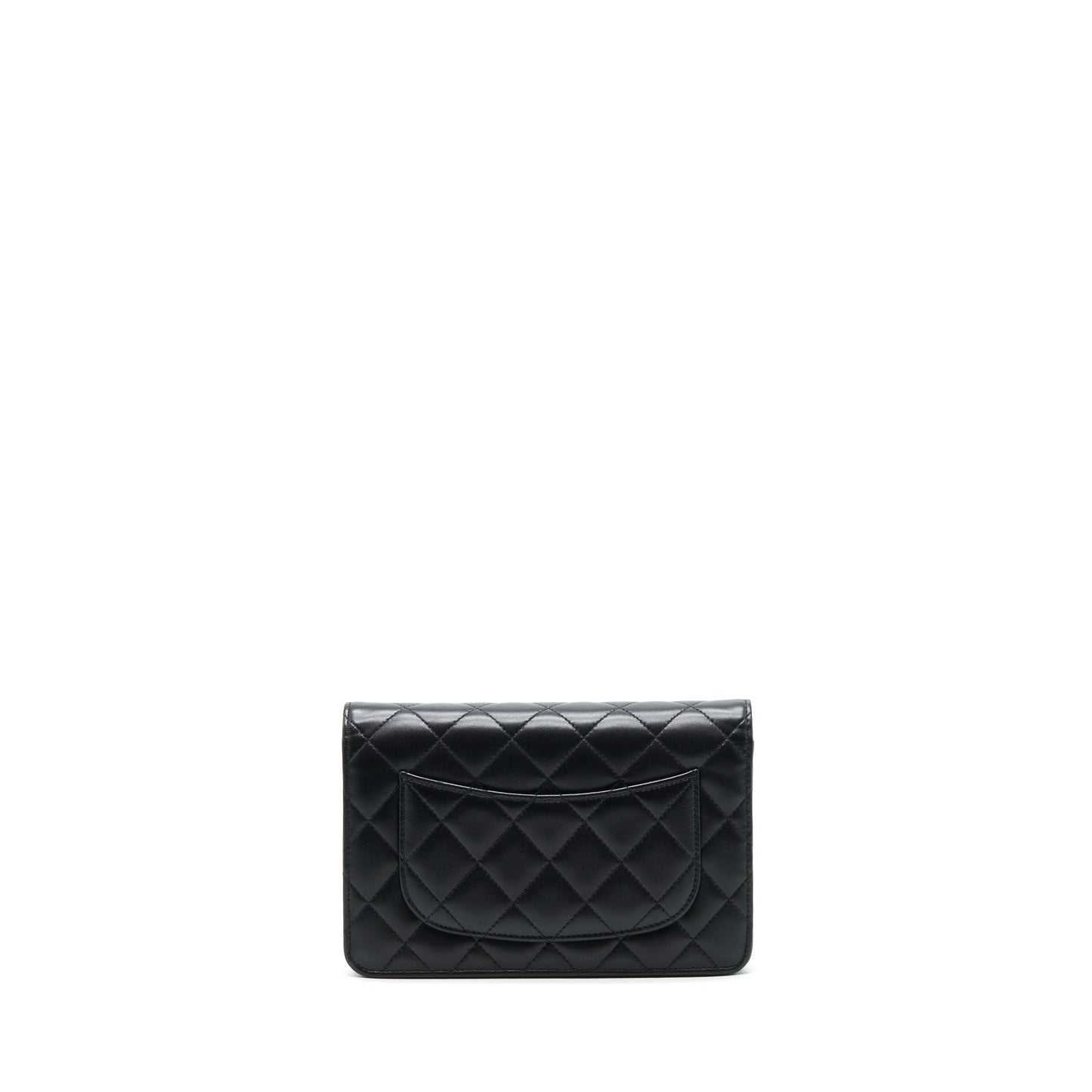 Chanel Classic Wallet On Chain Lambskin Black SHW