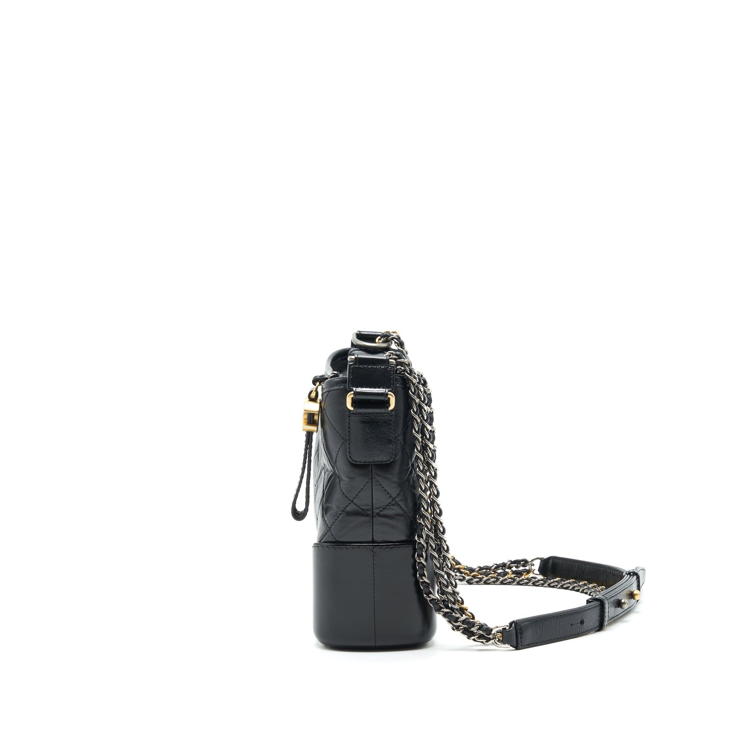 Chanel New Medium Gabrielle Hobo Bag Aged Smooth Calfskin With Gold/Silver Hardware