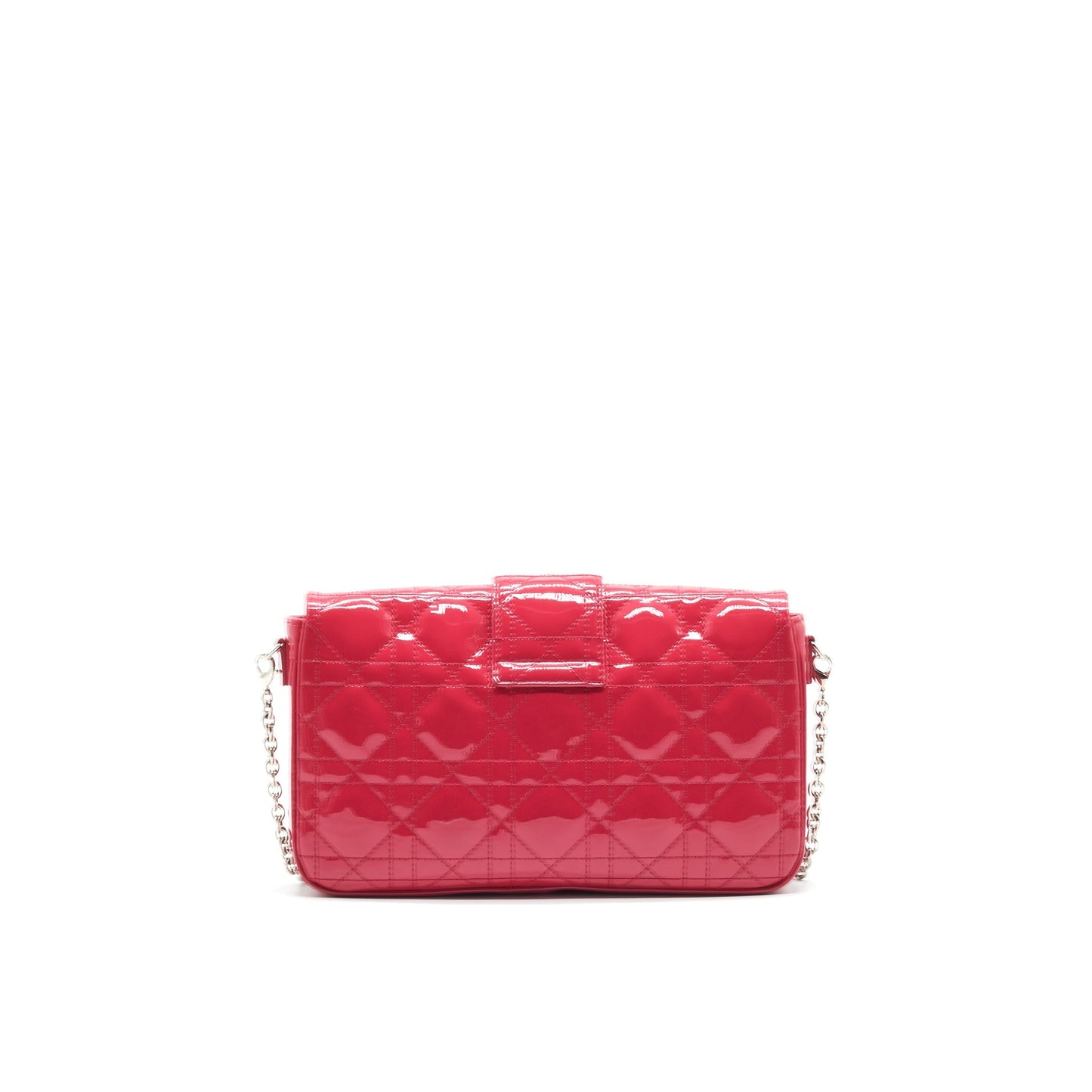 Christian Dior New Lock Pouch Bag Cannage Patent Leather