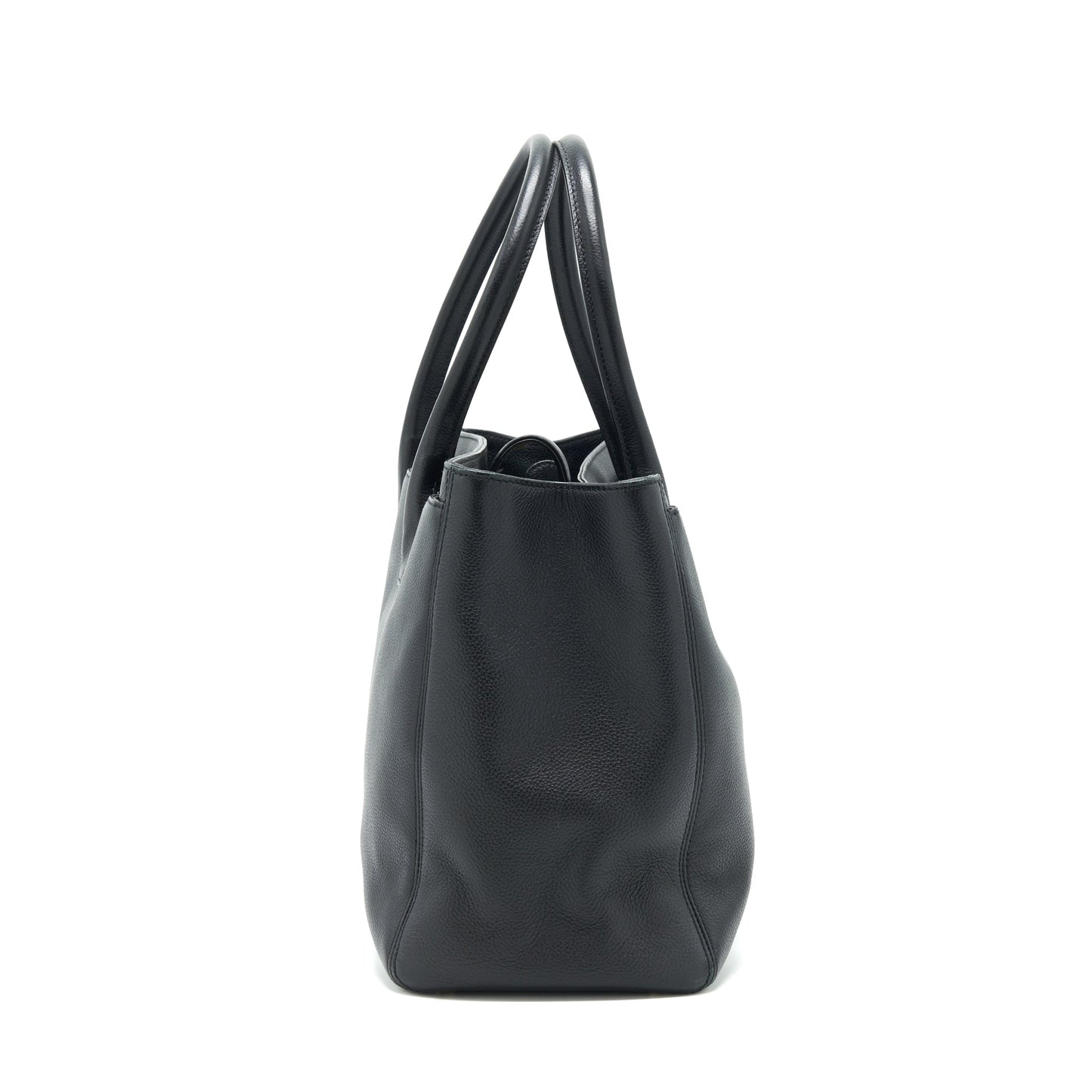 Chanel Cerf Tote bag Grained calfskin black GHW