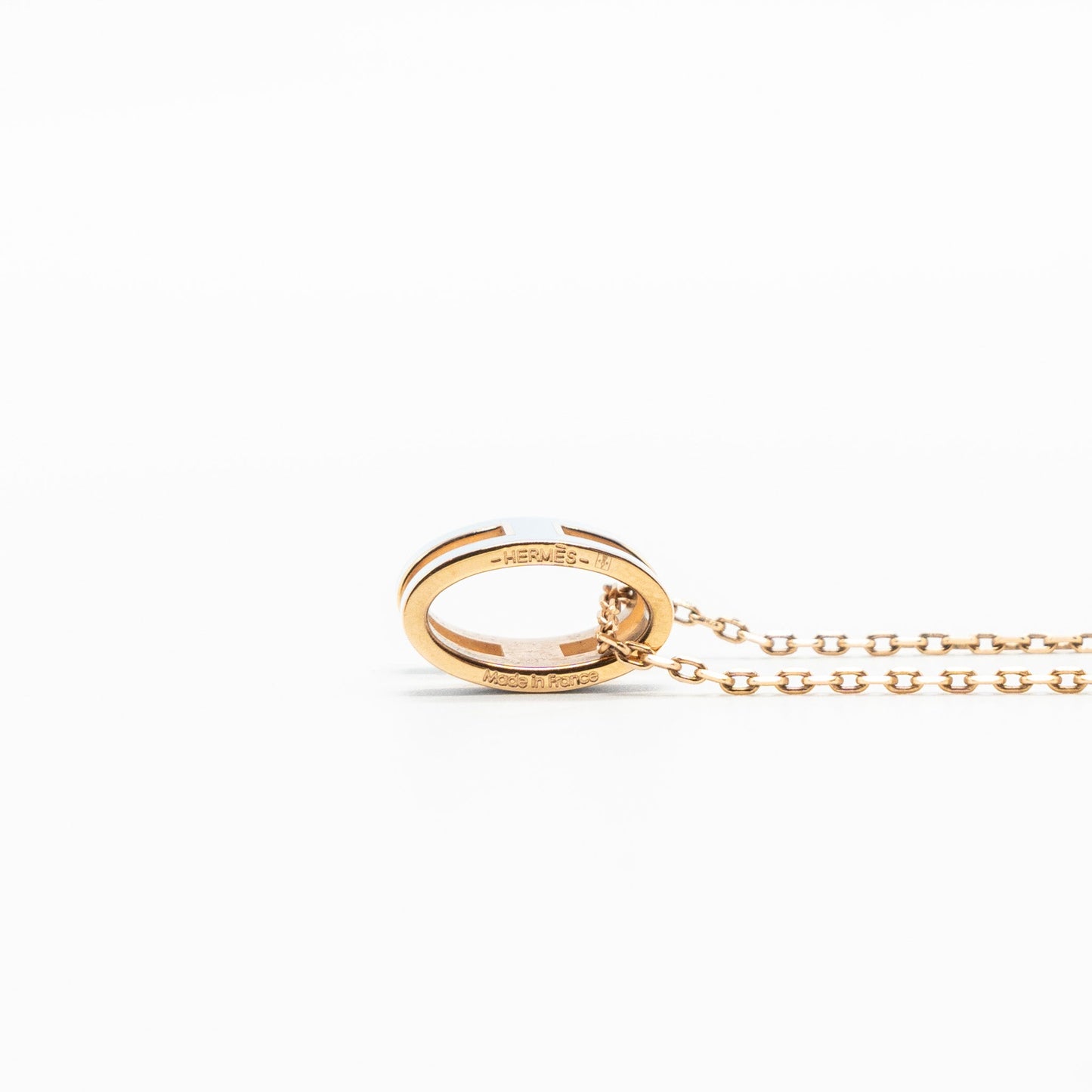 Hermes Pop H Pendant Blue Chardon RGHW