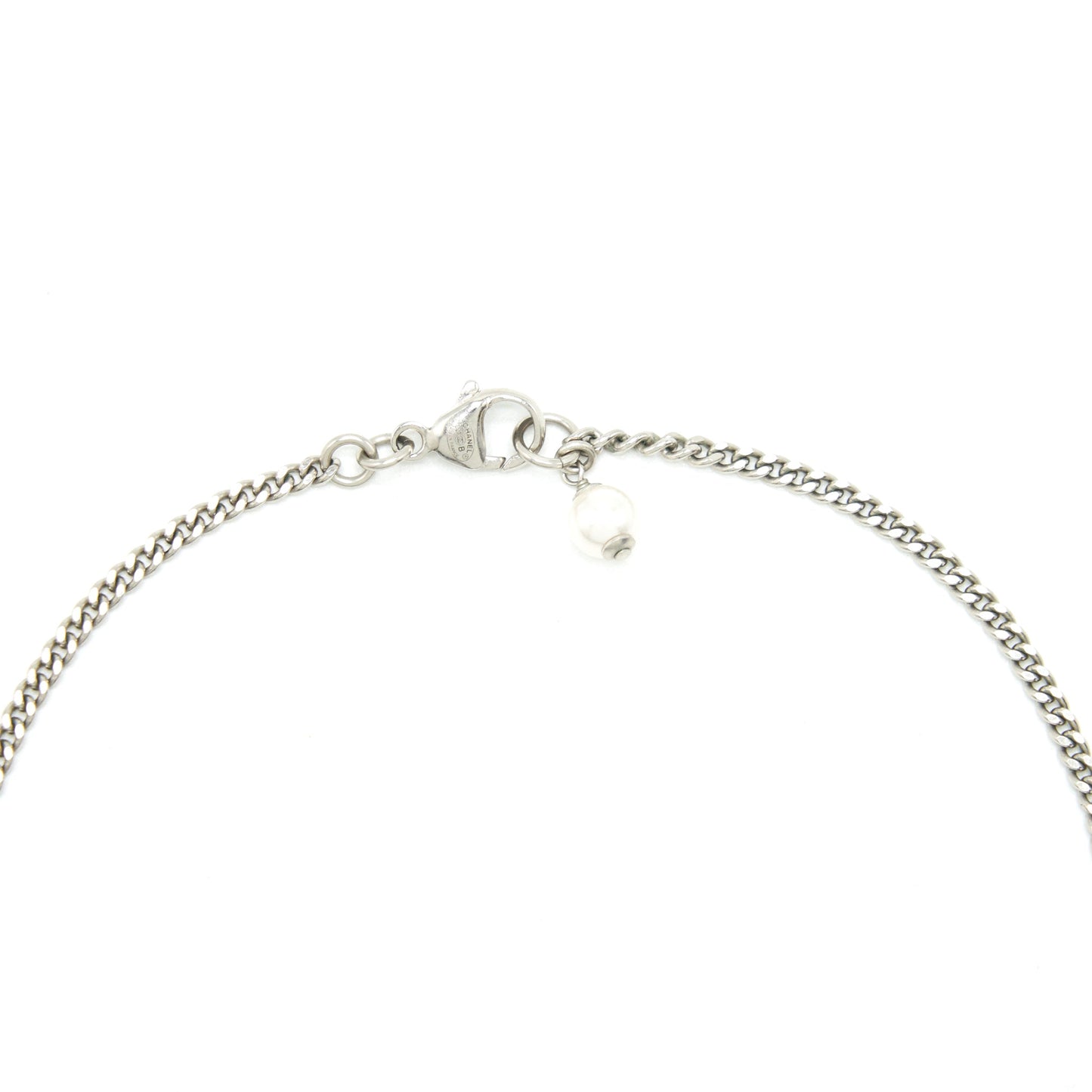 Chanel mini CC logo necklace SHW