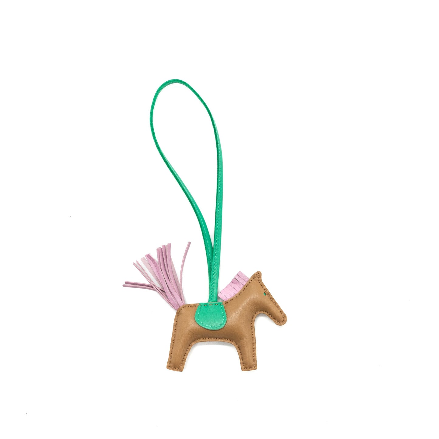 Hermes Rodeo PM Bag Charm Chai/Mauve/Menthe Stamp U