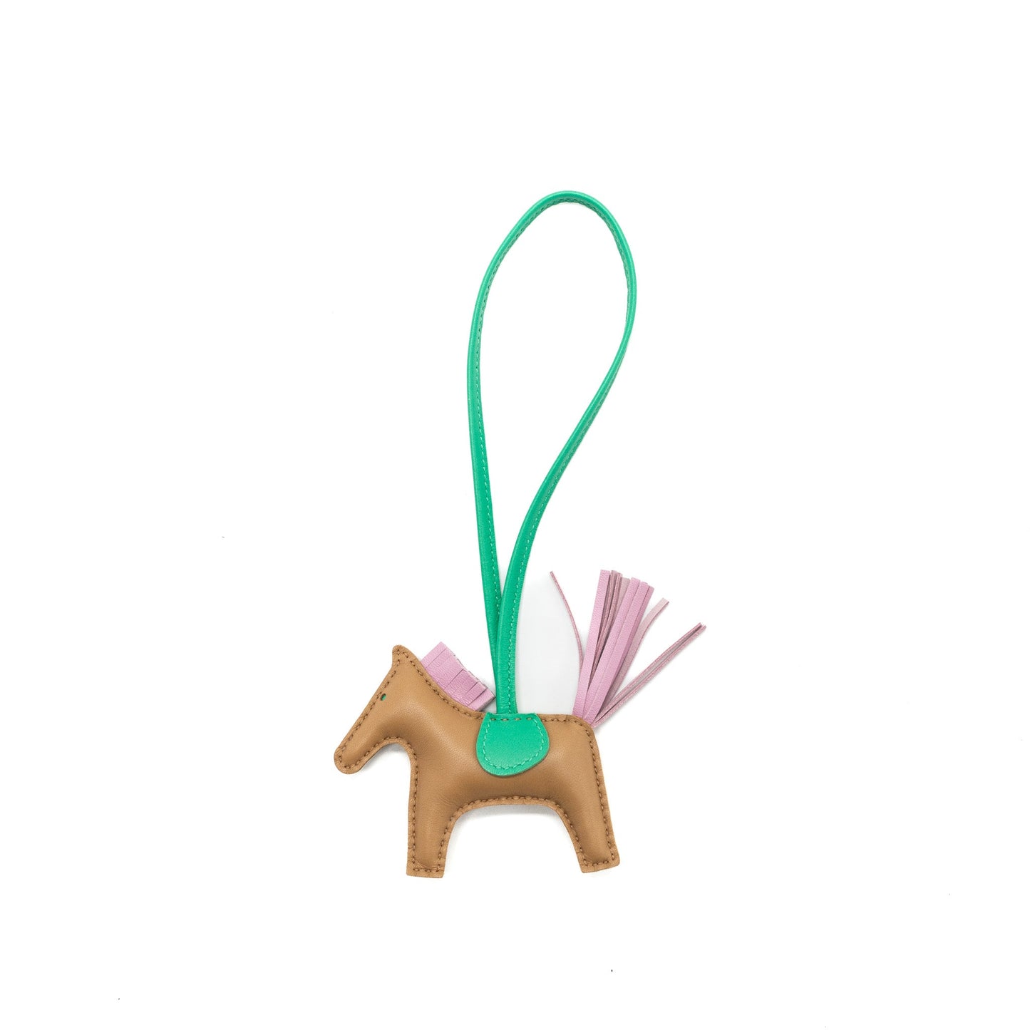 Hermes Rodeo PM Bag Charm Chai/Mauve/Menthe Stamp U