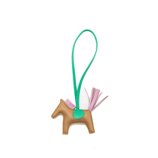 Hermes Rodeo PM Bag Charm Chai/Mauve/Menthe Stamp U