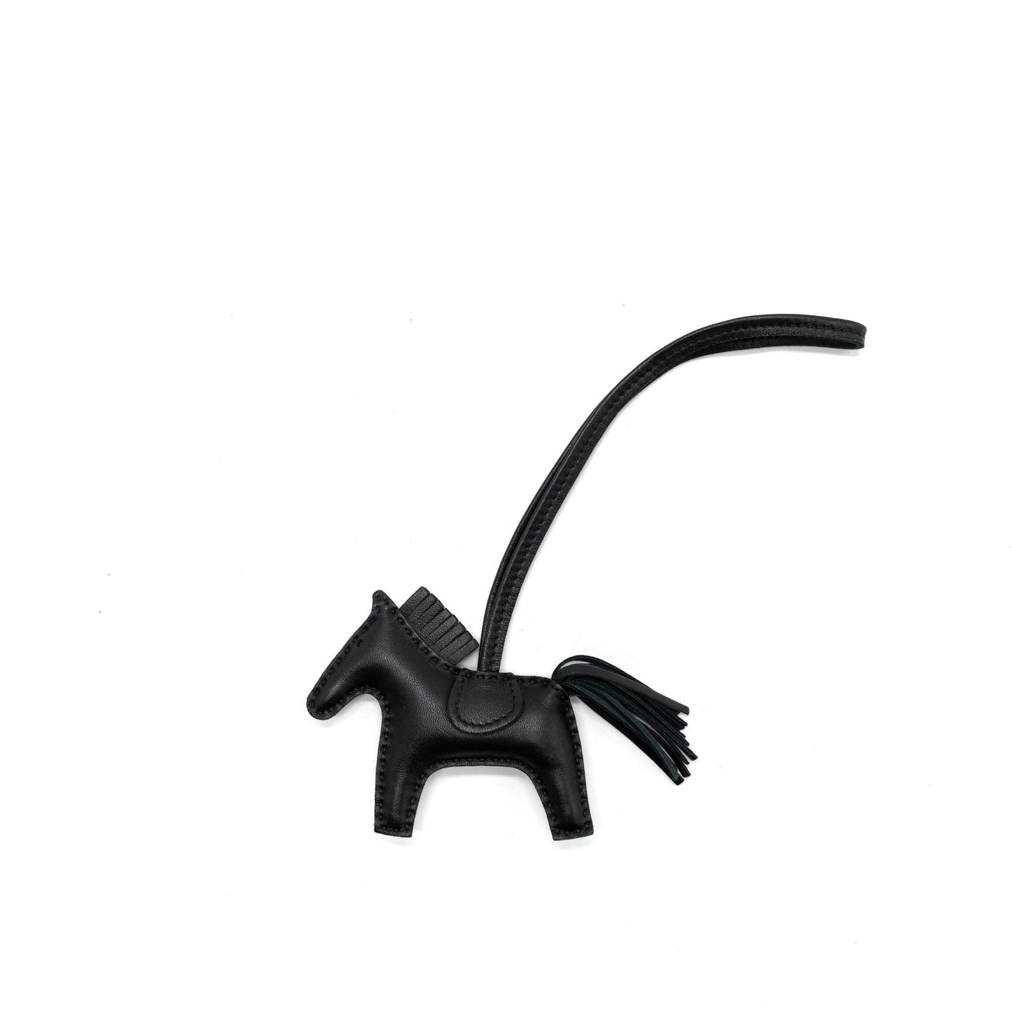 Hermes Rodeo PM Bag Charm So Black Stamp D