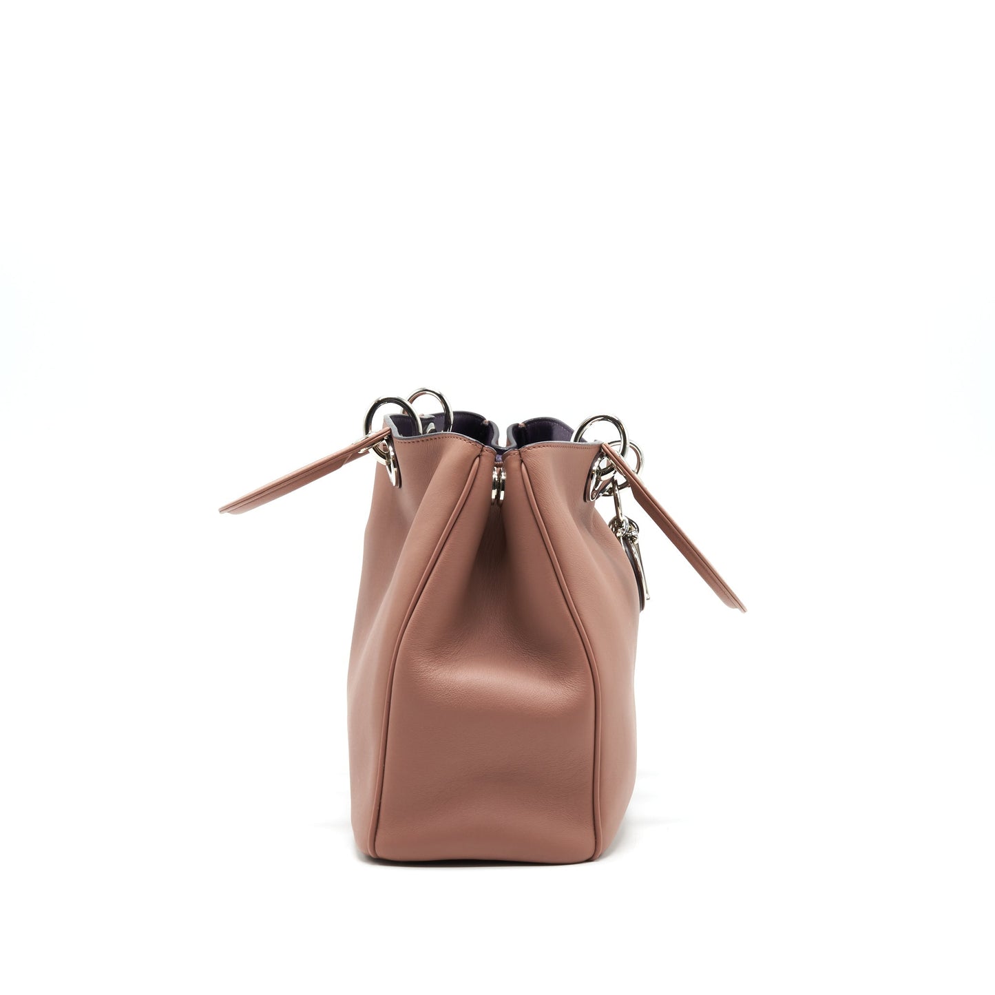 CHRISTIAN DIOR SMALL DIORISSIMO BAG DUSTY PINK/ PURPLER WITH