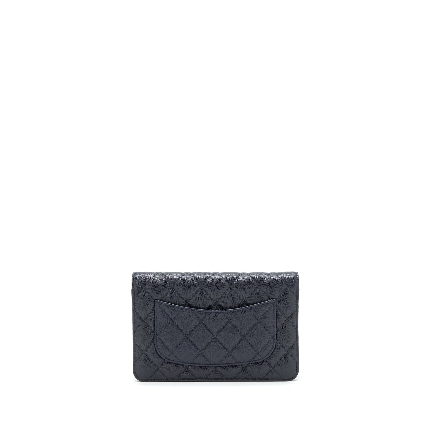 Chanel Classic Wallet On Chain Caviar Navy Blue LGHW