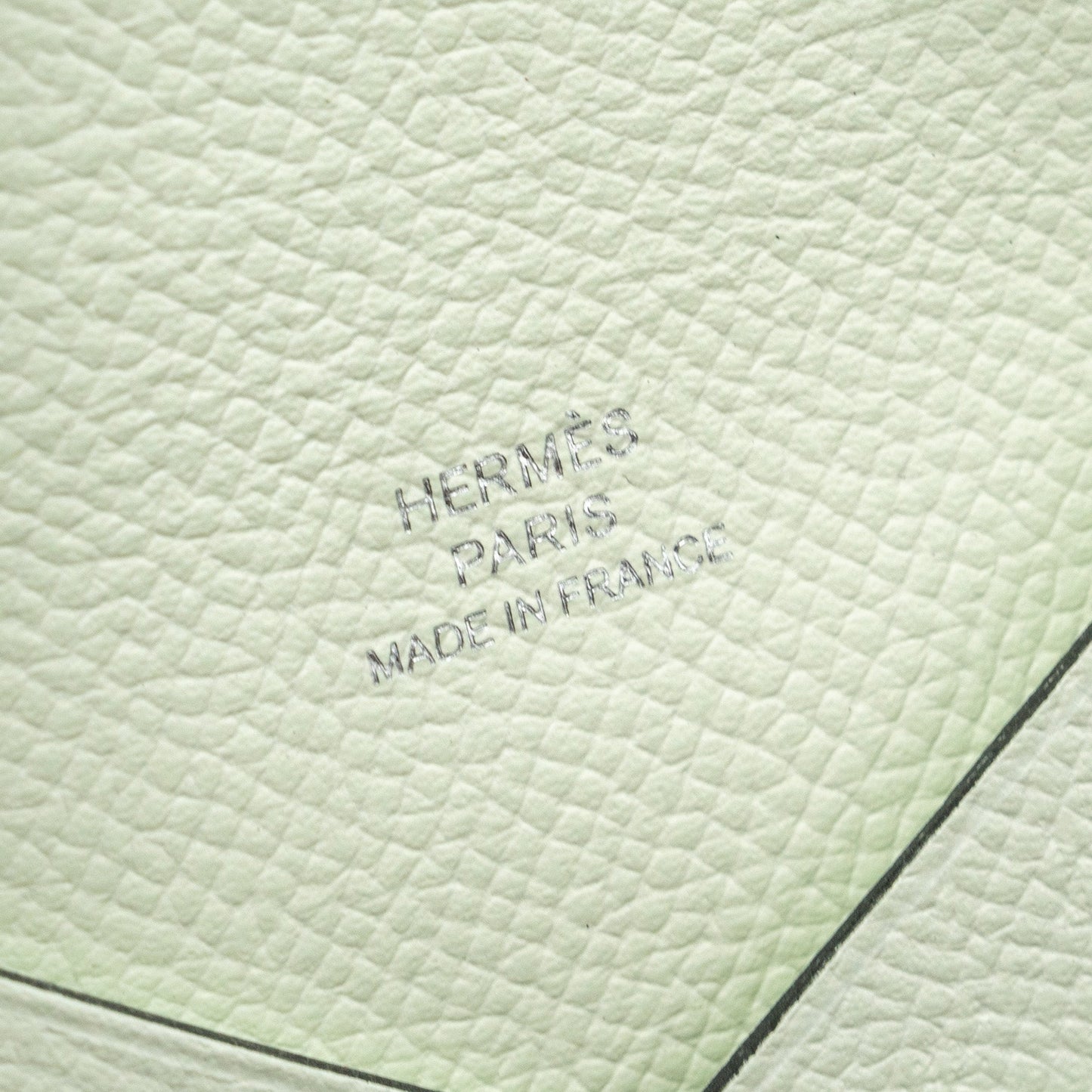 Hermes Calvi Card Holder Epsom Vert Fizz SHW Stamp U