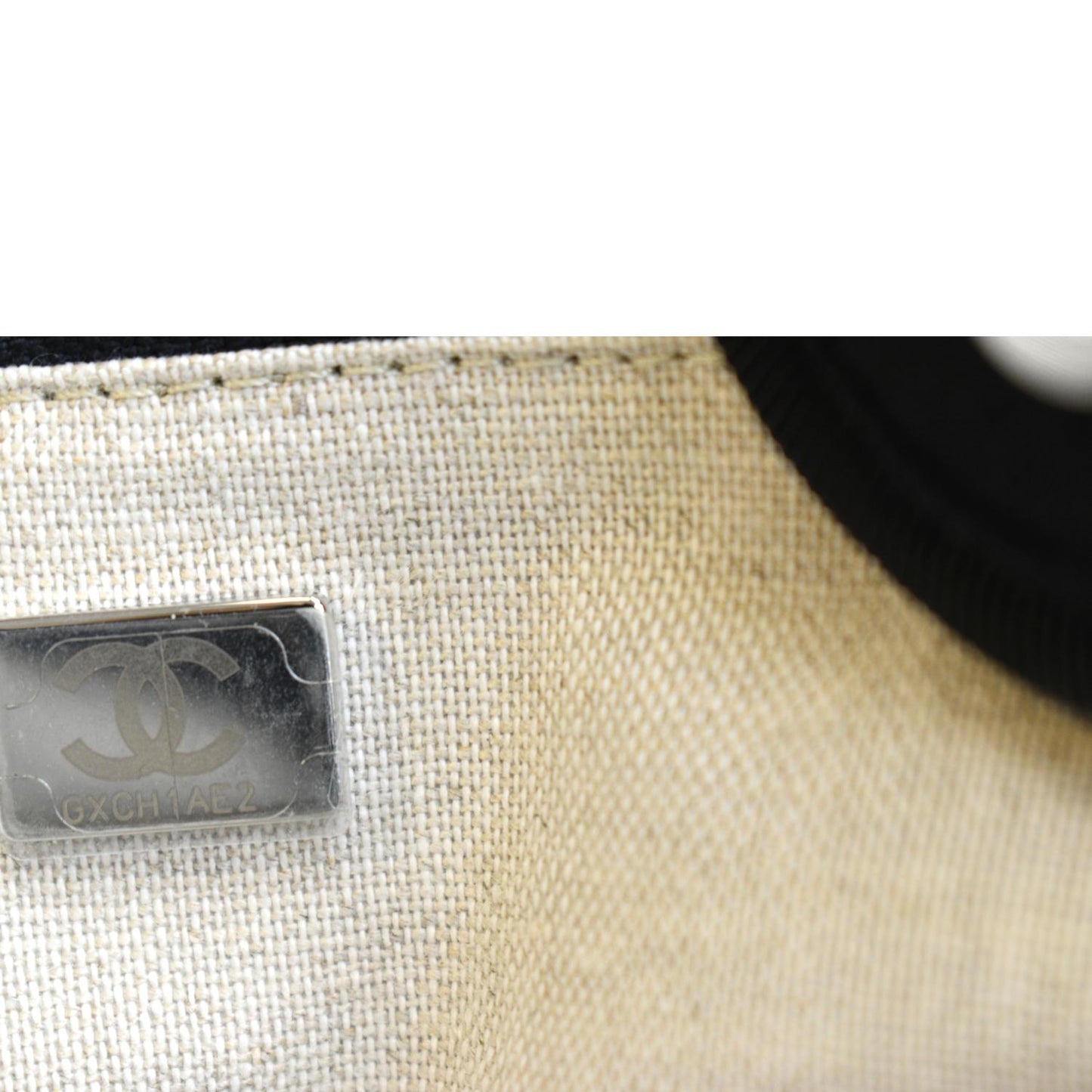 CHANEL Deauville Small Canvas Leather Tote Bag Dark Blue