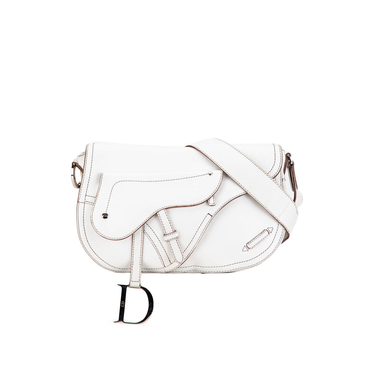 Dior Calfskin Double Saddle Crossbody (SHG-zNhh0J)