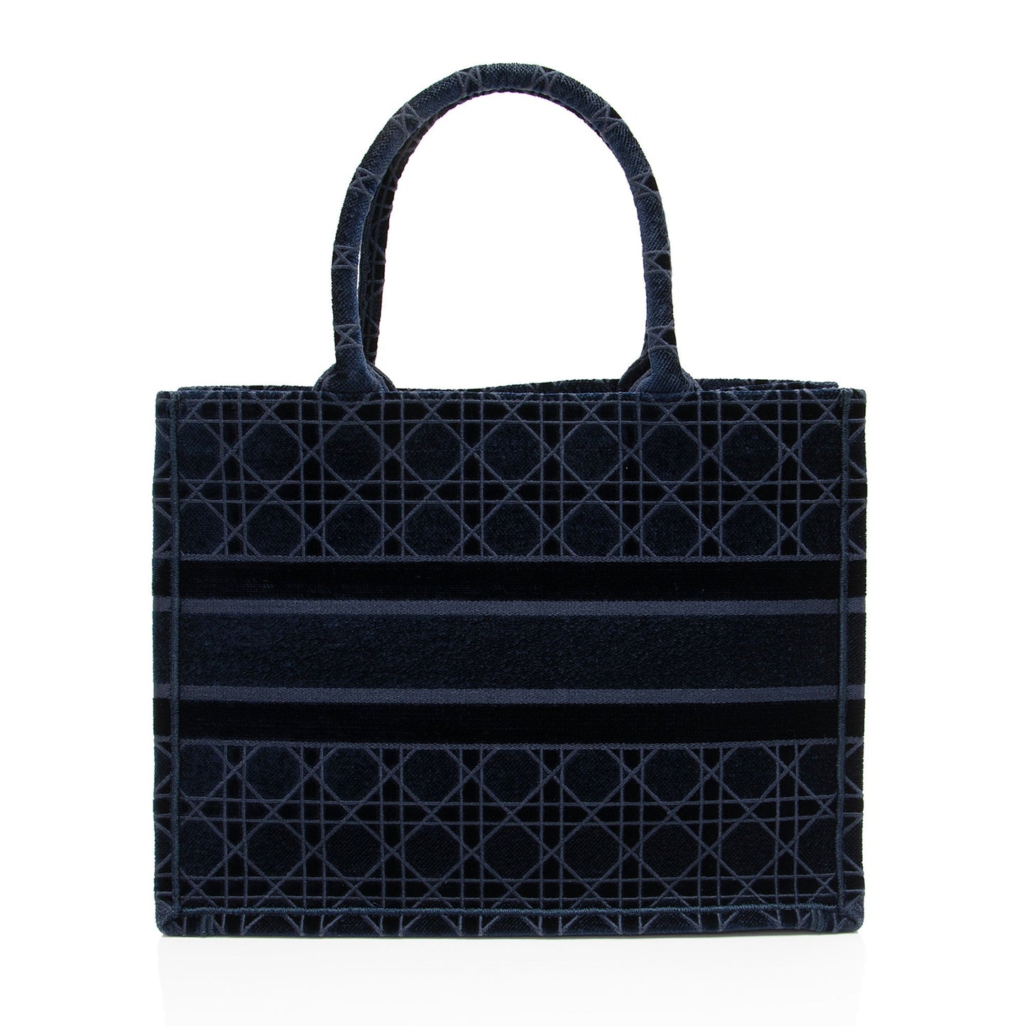 Dior Velvet Cannage Medium Book Tote (SHF-4XXPop)