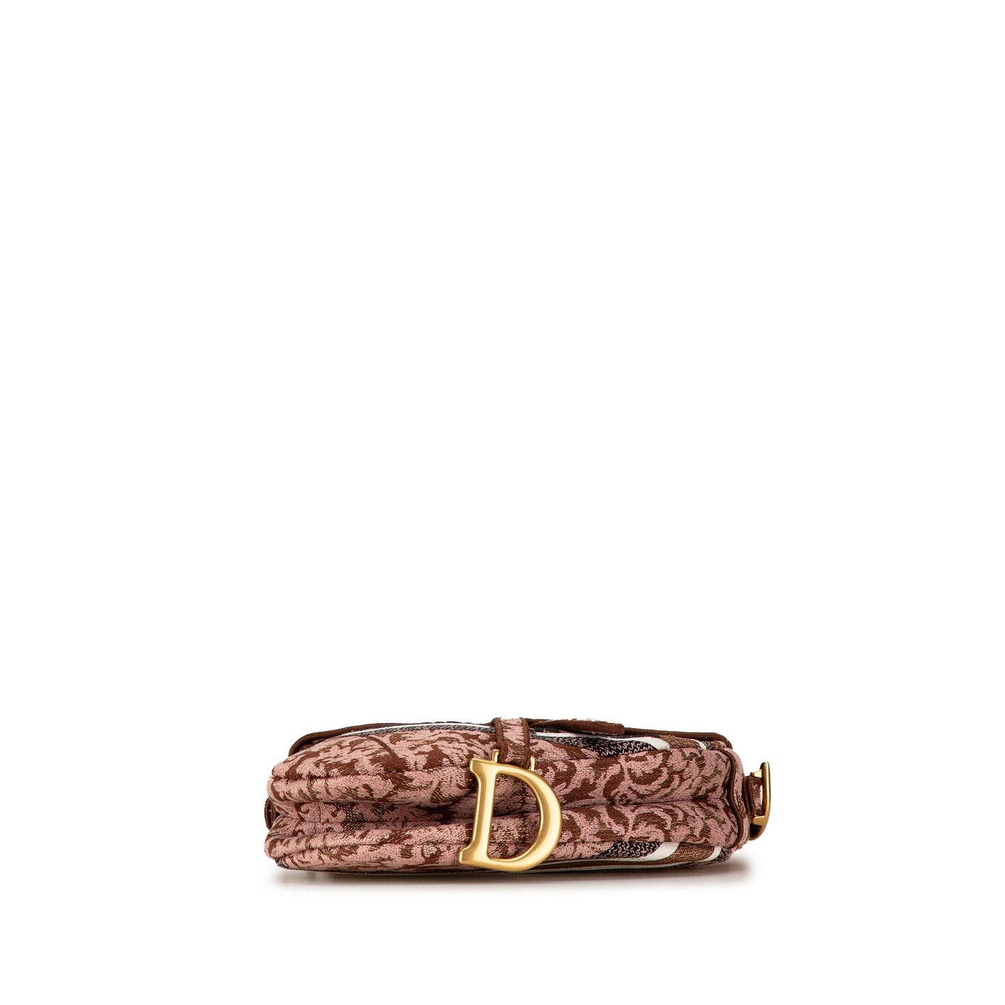 Dior Canvas Embroidered Brocart Saddle Bag (SHG-iyq68f)
