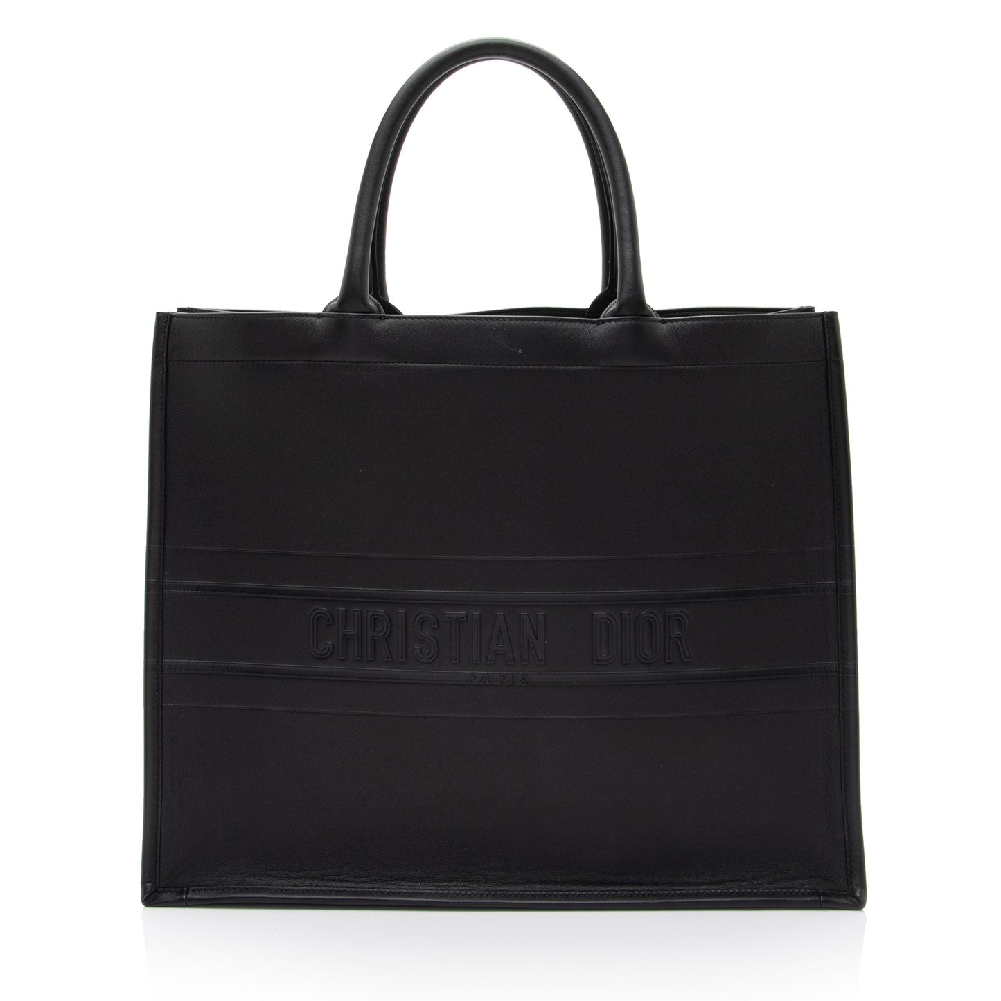 Dior Embossed Calfskin Large Book Tote (SHF-1Gnic2)
