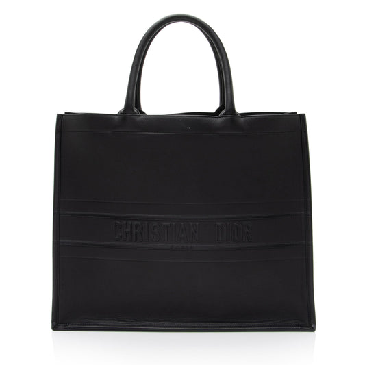 Dior Embossed Calfskin Large Book Tote (SHF-1Gnic2)