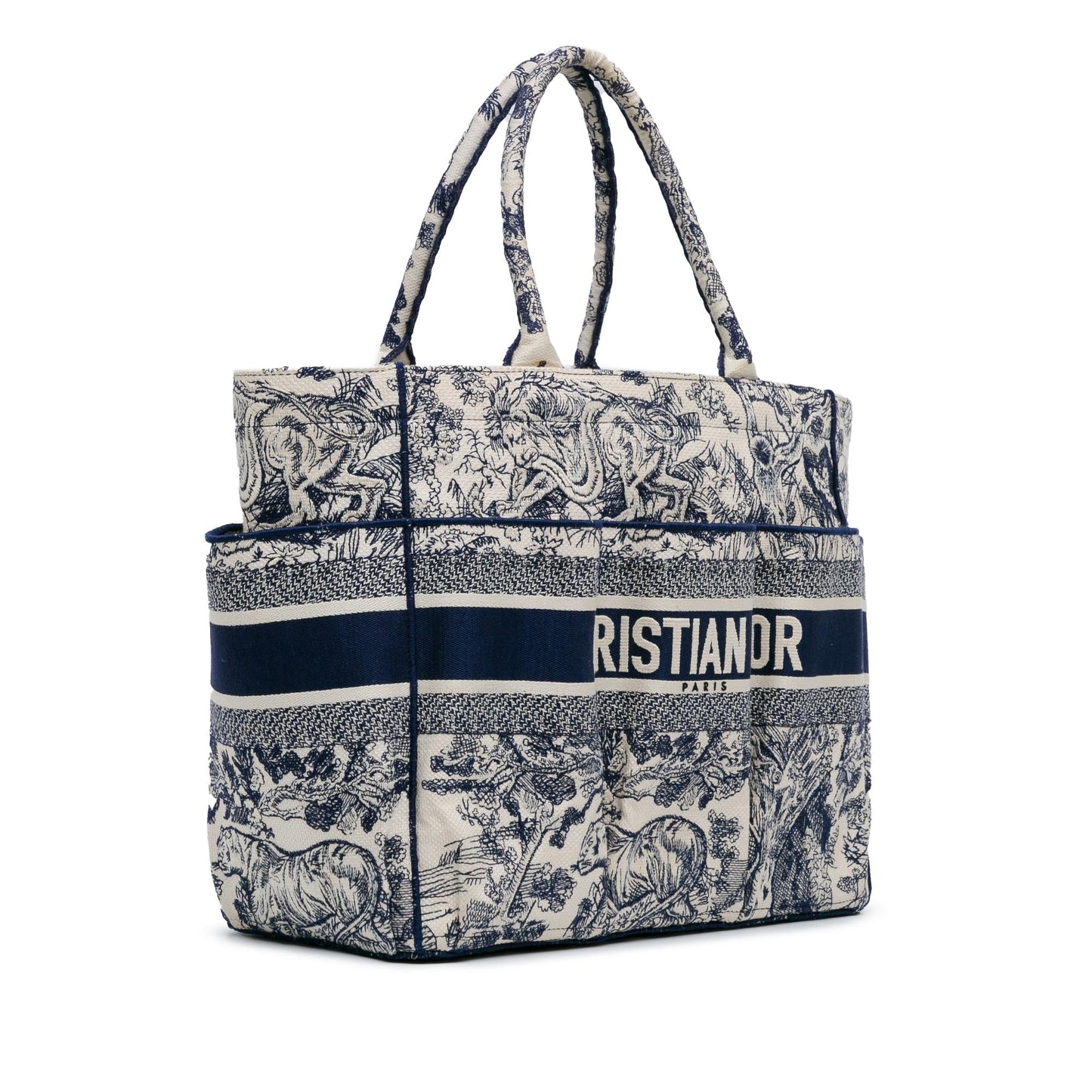Dior Embroidered Toile De Jouy Catherine Tote (SHG-onfvYr)
