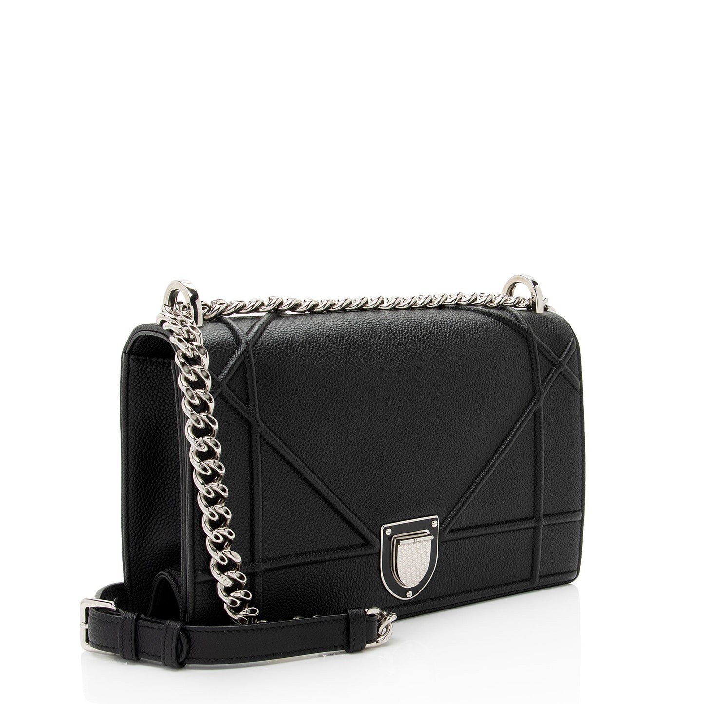 Dior Grained Leather Diorama Medium Shoulder Bag (SHF-KzIqLT)