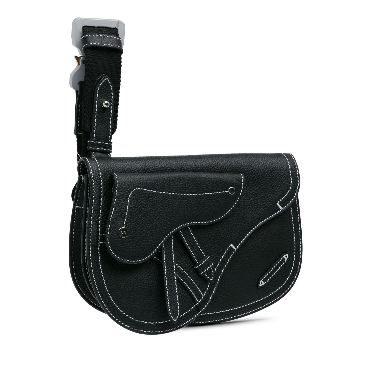 Dior Kaws Grained Calfskin Saddle Pouch (SHG-M72M8X)