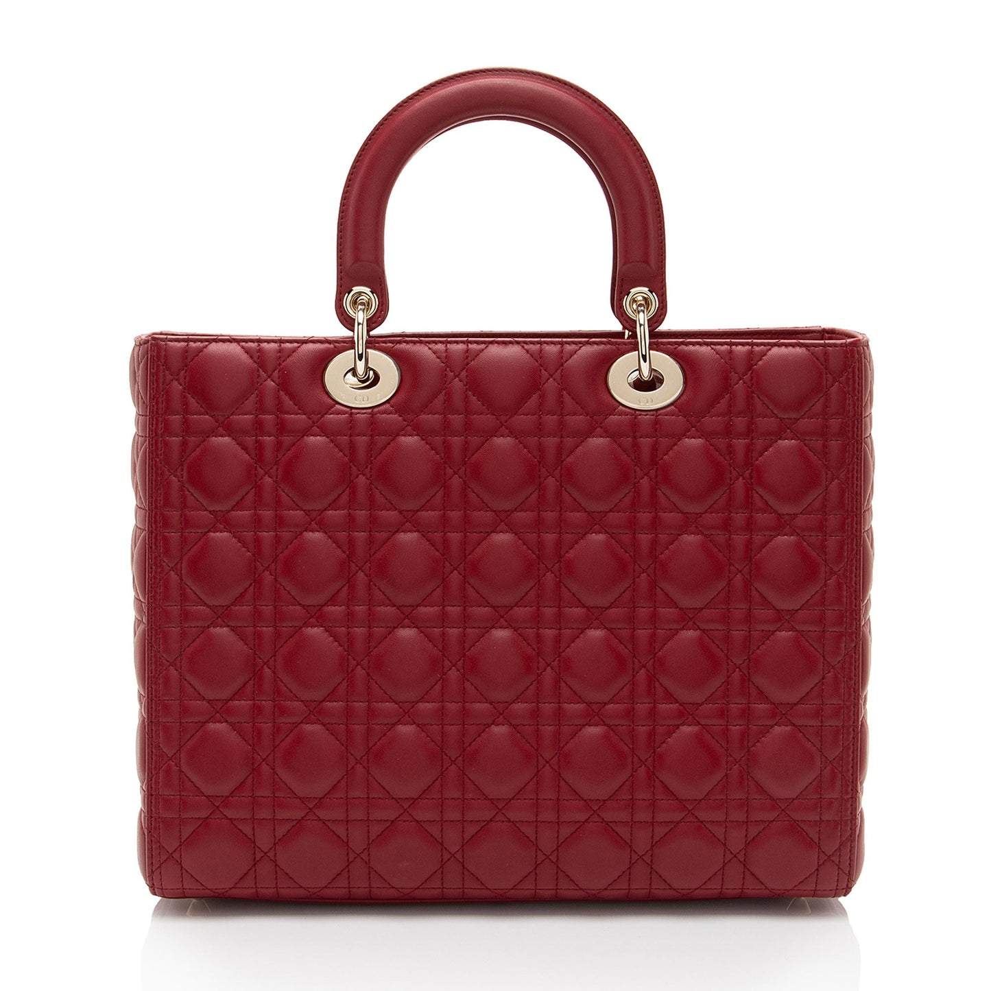 Dior Lambskin Lady Dior Large Tote (SHF-QajY9m)
