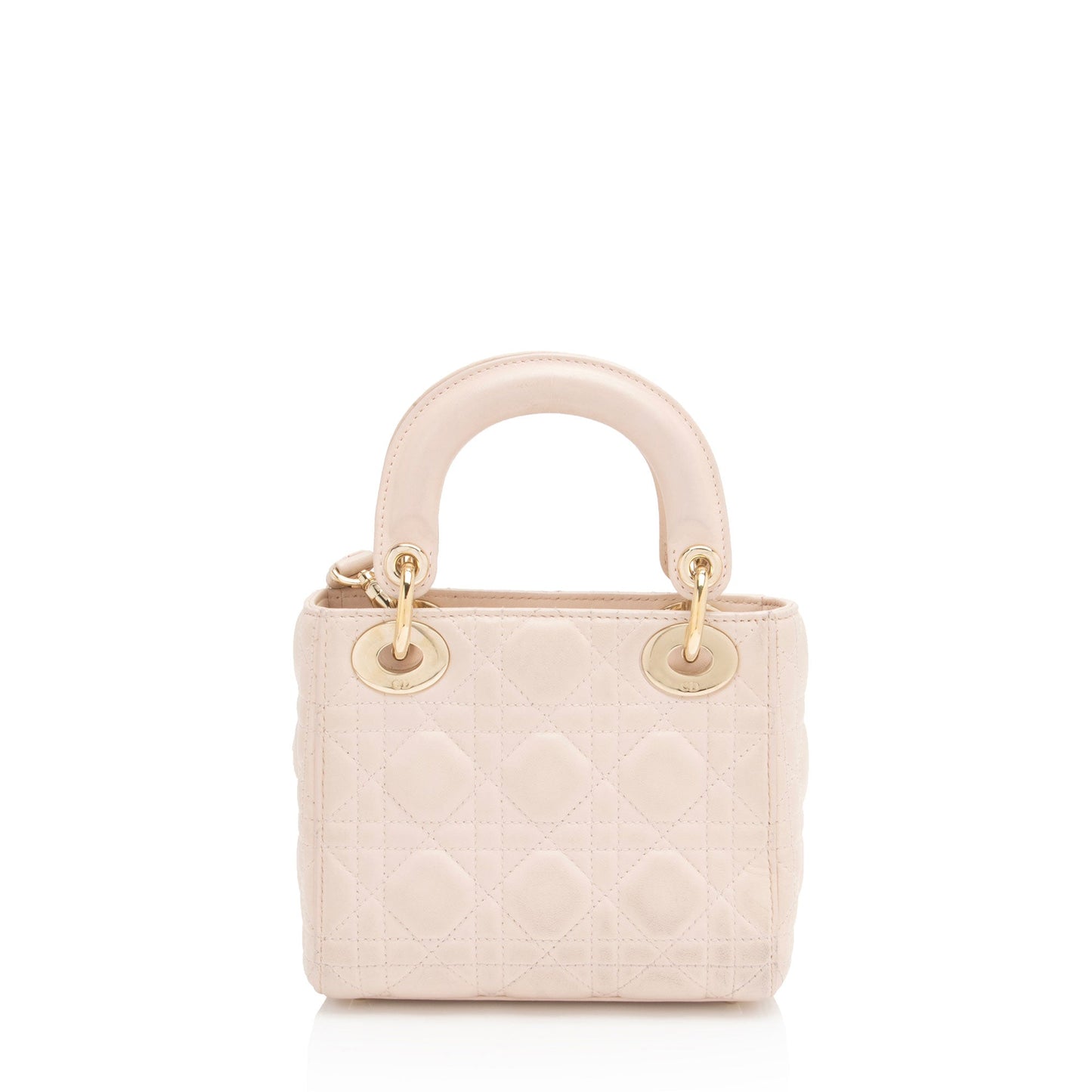 Dior Lambskin Lady Dior Mini Tote (SHF-TFr3Vt)