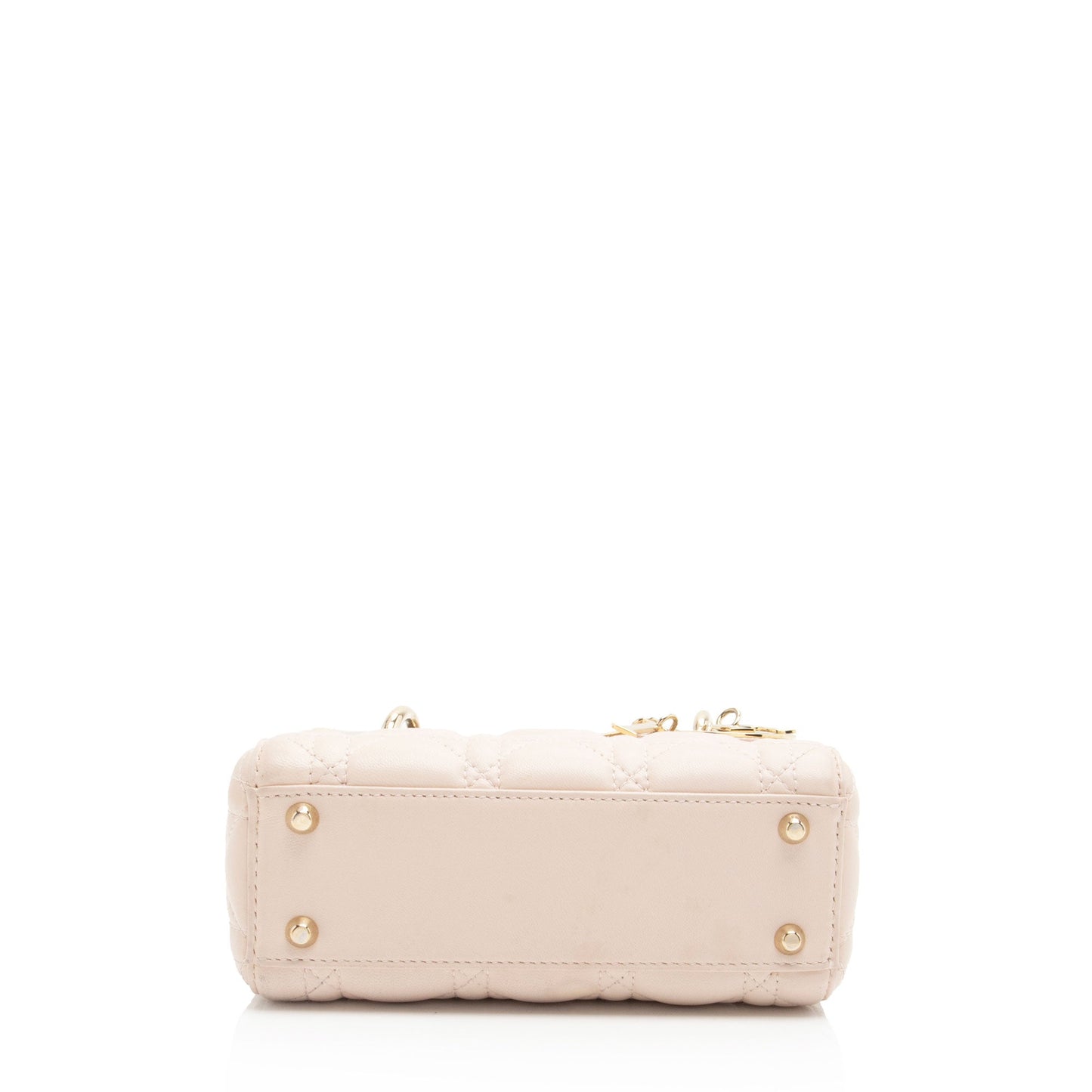 Dior Lambskin Lady Dior Mini Tote (SHF-TFr3Vt)