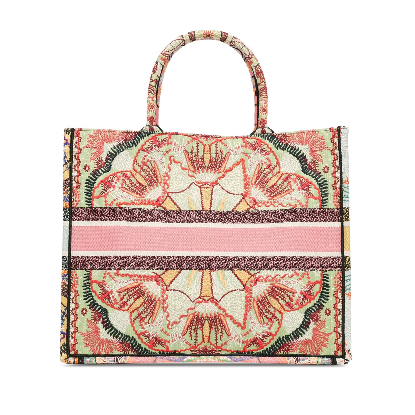 Dior Large Embroidered Canvas Book Tote (SHG-Sv0JbO)