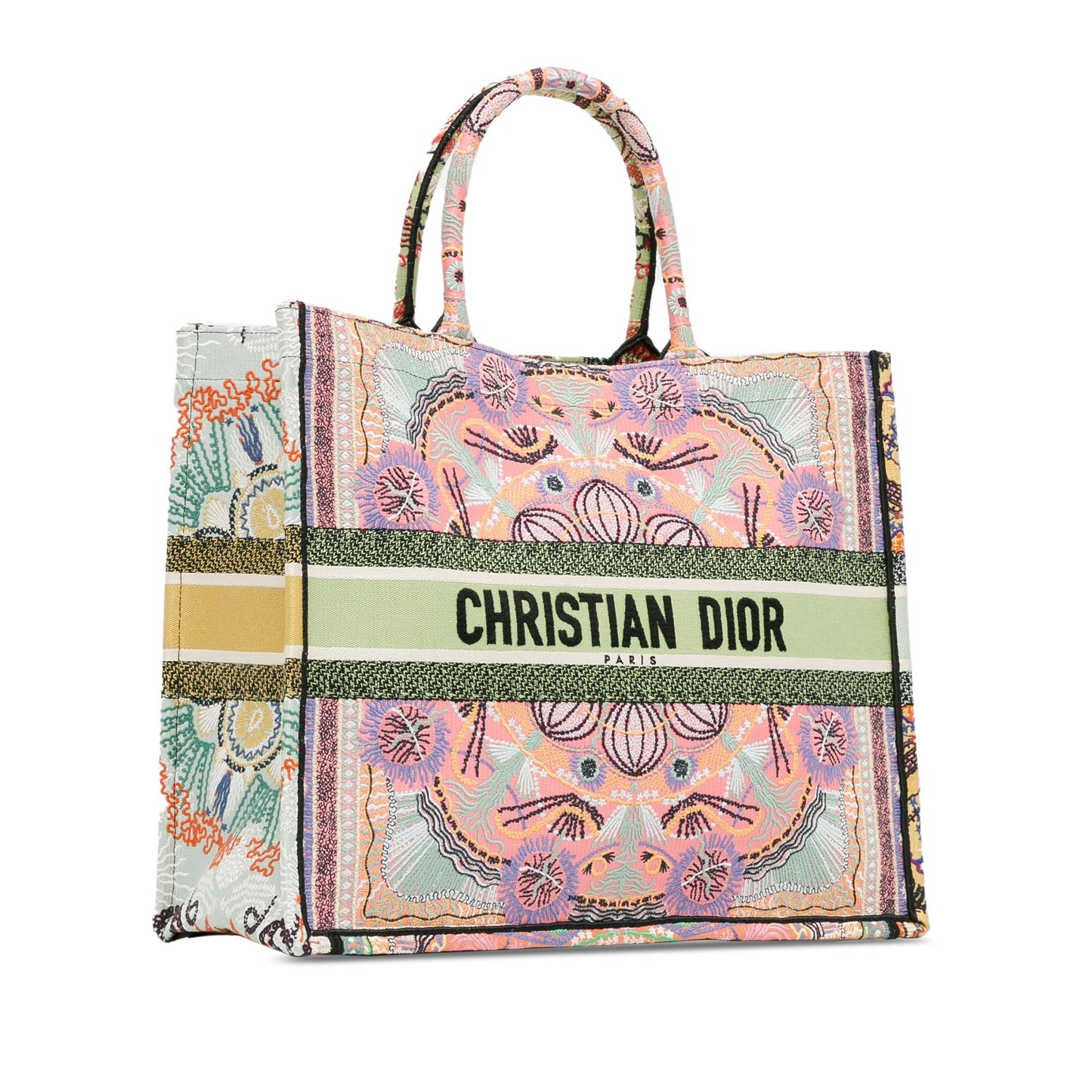 Dior Large Embroidered Canvas Book Tote (SHG-Sv0JbO)
