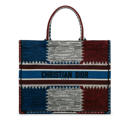 Dior Large French Flag Book Tote (SHG-aGKDvj)
